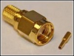 SMA Straight Plug (Crimp) for RG 58/ LMR 200 Cable (Reverse Polarity)